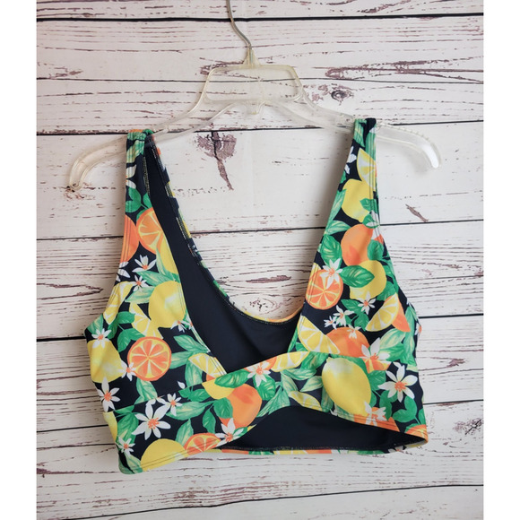 Old Navy Yellow Orange Citrus 2-Piece Bathing Suit Swim Swimsuit Women's Size XL - Picture 10 of 16